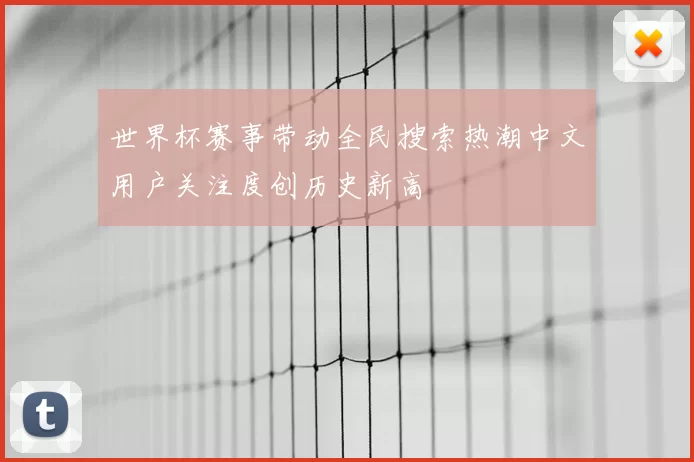 世界杯赛事带动全民搜索热潮中文用户关注度创历史新高