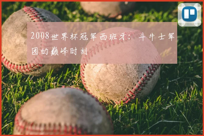2008世界杯冠军西班牙：斗牛士军团的巅峰时刻